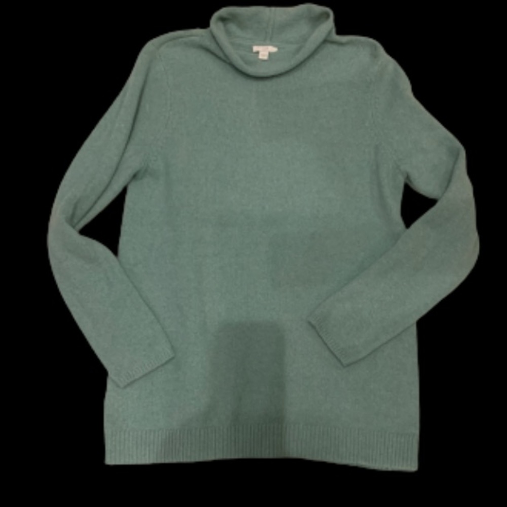 J Jill Teal Mock neck sweater tunic